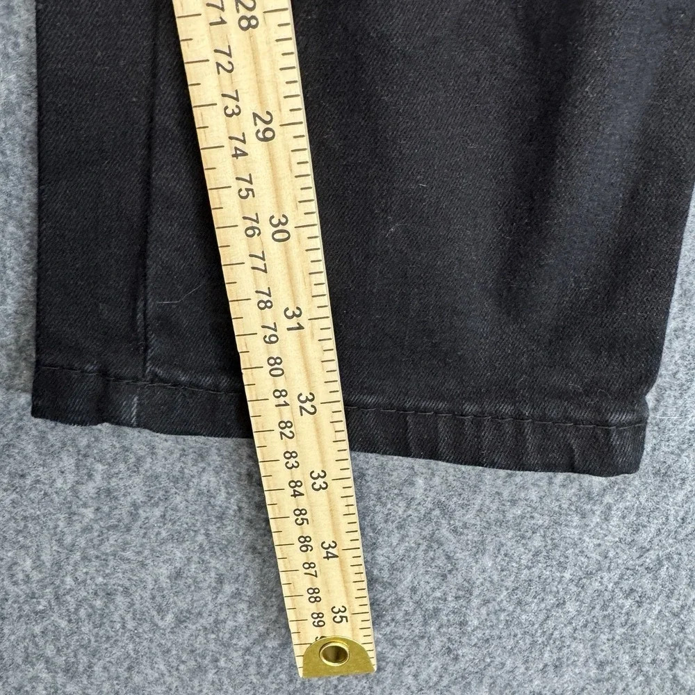 Focus Jeans Black Distressed Moto Biker Jeans Slim Fit 36x32 Stretch Street Wear